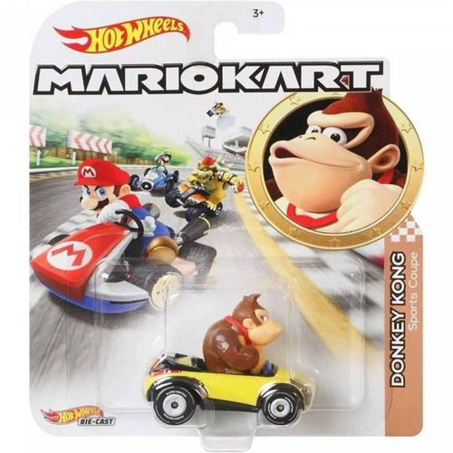 Carrinho Hot Wheels - Mario Kart - Donkey Kong - Mach 8 - Mattel