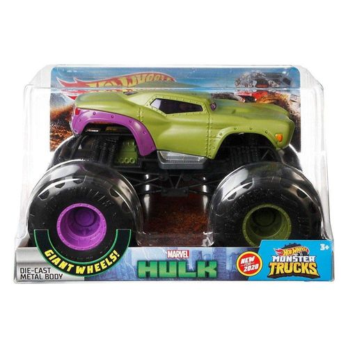 Carrinho Hot Wheels - Monster Trucks - 1:24 - Hulk - Marvel - Mattel