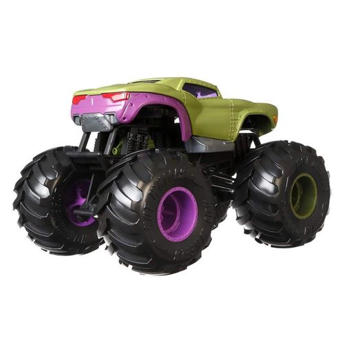 Carrinho Hot Wheels - Monster Trucks - 1:24 - Hulk - Marvel - Mattel