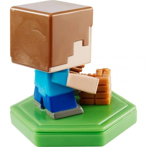 Mini Figura Básica - Minecraft Earth - Steve Trabalhador - Mattel