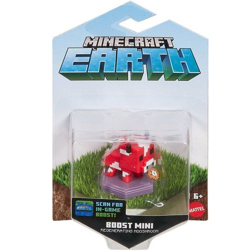 Mini Figura Básica - Minecraft Earth - Vaca- Cogumelo Regenedora - Mattel