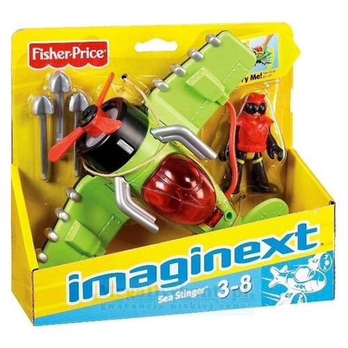 Avião de Brinquedo Com Mini Figura - Aviões Médios Sky Racer - Sea Stinger - Imaginext