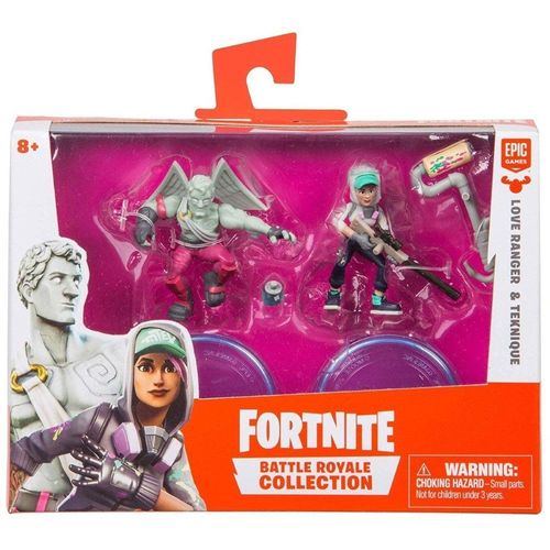 Pack com 2 Figuras e Acessórios - Fortnite - Love Ranger e Teknique - Fun