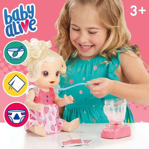 Boneca Baby Alive - Bebê Batida Mágica - Moranguinho - Hasbro