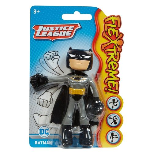 Mini Figura Flexível - Batman - 12 cm - Liga da Justiça - DC Comics - Mattel