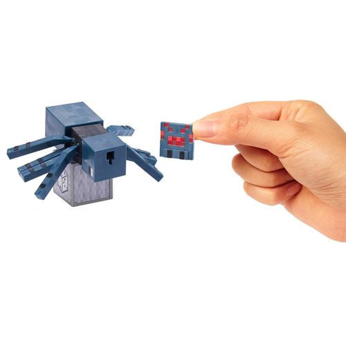 Mini Figura Articulada - Minecraft - 8 cm - Aranha da Caverna - Mattel