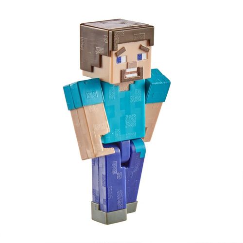 Mini Figura Articulada - Minecraft - 8 cm - Steve - Mattel