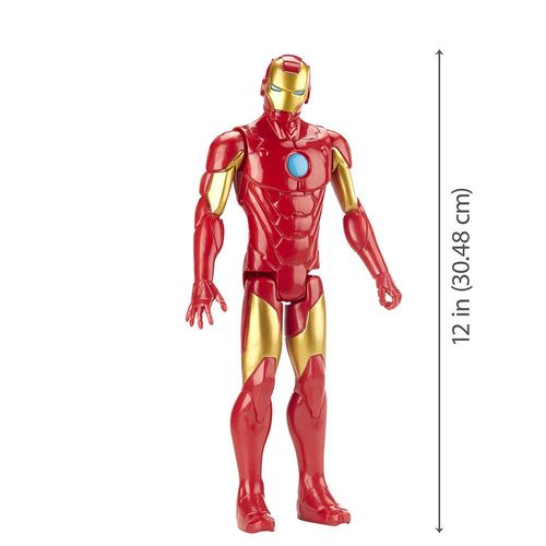 Figura Articulada - Homem de Ferro - Titan Hero - Vingadores - Marvel - Hasbro