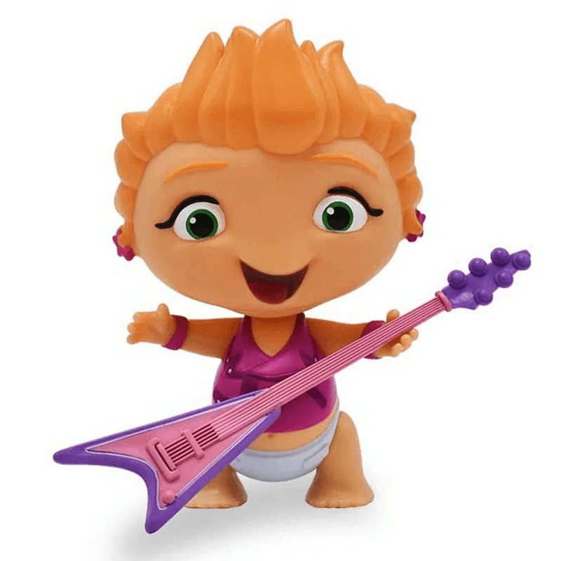 Figura com Instrumento Musical Wat com Guitarra Mini Beat Power Rockers Multikids