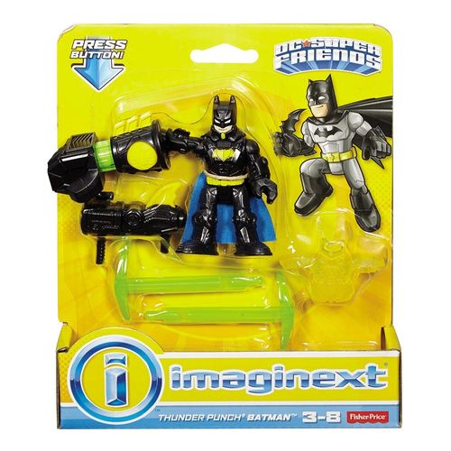 Mini Figura - Batman Super Soco - DC Super Friends - Imaginext - Fisher-Price