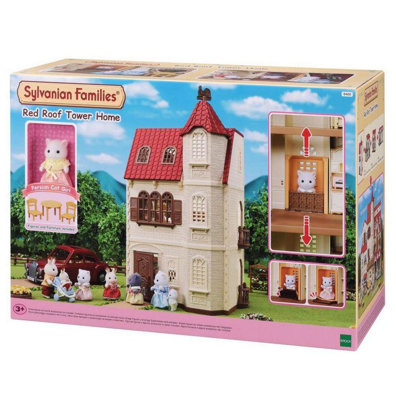 5400_Sylvanian_Families_Casa_com_Torre_e_Telhado_Vermelho_Epoch_1