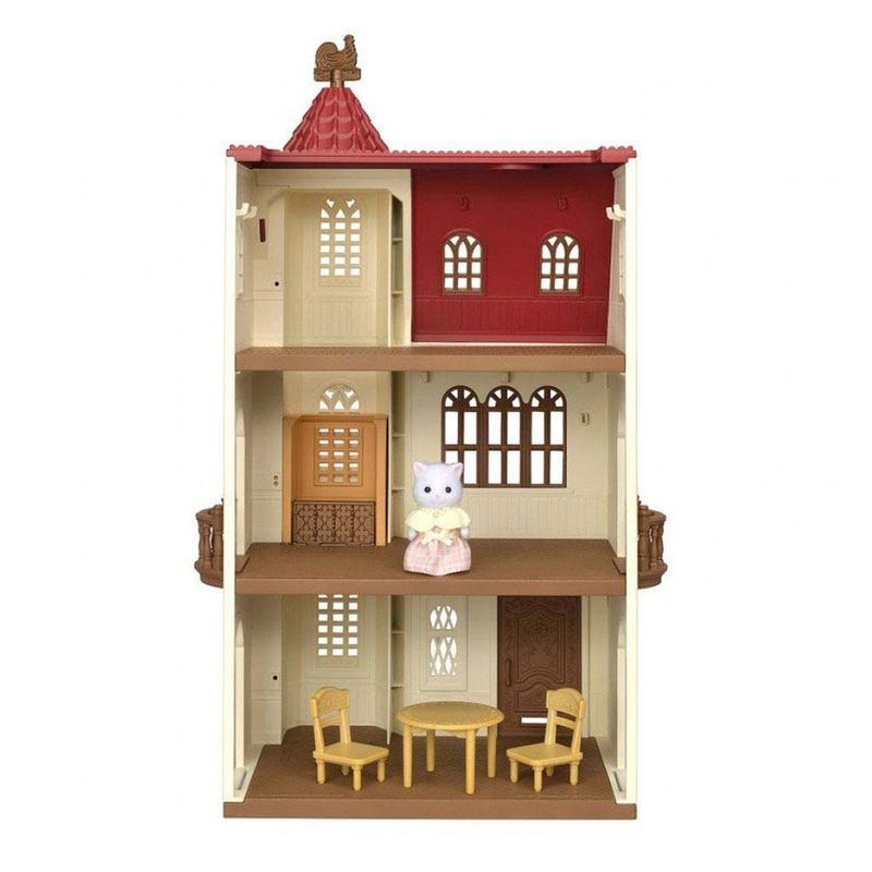 5400_Sylvanian_Families_Casa_com_Torre_e_Telhado_Vermelho_Epoch_2