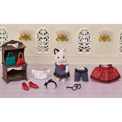 Sylvanian Families - Town Girl Series - Gato Malhado - Epoch