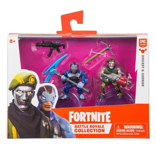 Pack com 2 Figuras e Acessórios - Fortnite - Diecast e Carbide - Fun