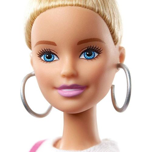 Boneca Barbie Fashionistas - Vestido Xadrez Rosa - 142 - Mattel