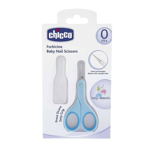 Tesoura para Unhas - Easy Grip - Azul - Chicco