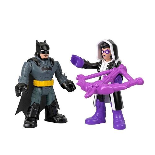 Mini Figura - Batman e Huntress - DC Super Friends - Imaginext - Fisher-Price