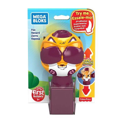 Blocos de Montar - Mega Bloks - Peek a Blocks - Raposa - Fisher-Price