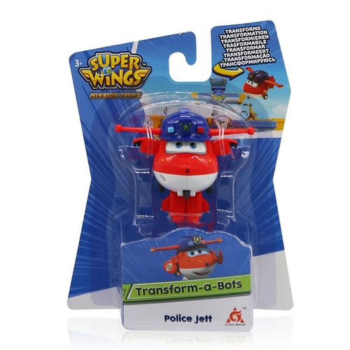 Mini Figura Transformável - Super Wings - Police Jett - Fun