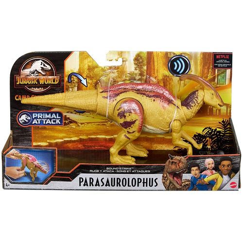 Figura Dinossauro com Som - Parasaurolophus - Jurassic World - Mattel