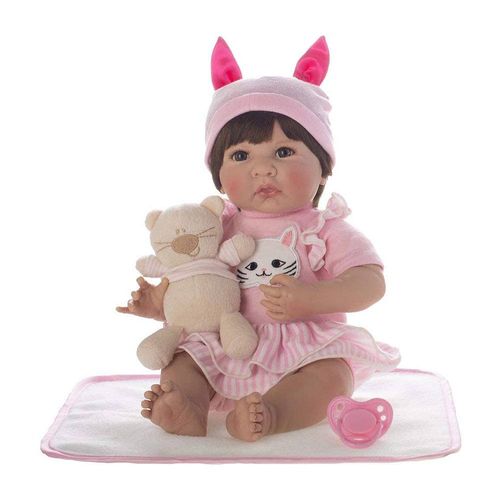 Boneca Laura Baby - Antonela - Reborn - Shiny Toys
