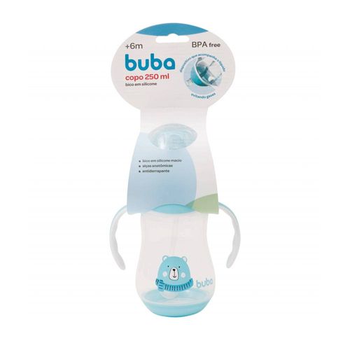 Copo de Treinamento - Ursinho - Azul - 250 ml - Buba