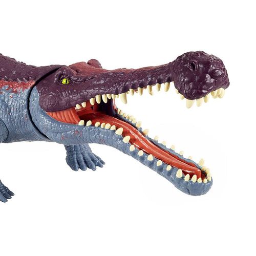 Figura Articulada - Jurassic World - Controle de Ataque Total - Sarcosuchus - Mattel