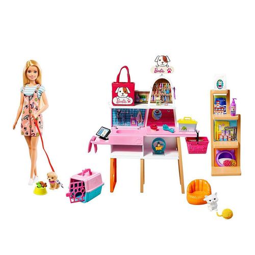 Playset Barbie com Boneca - Pet Shop - Mattel