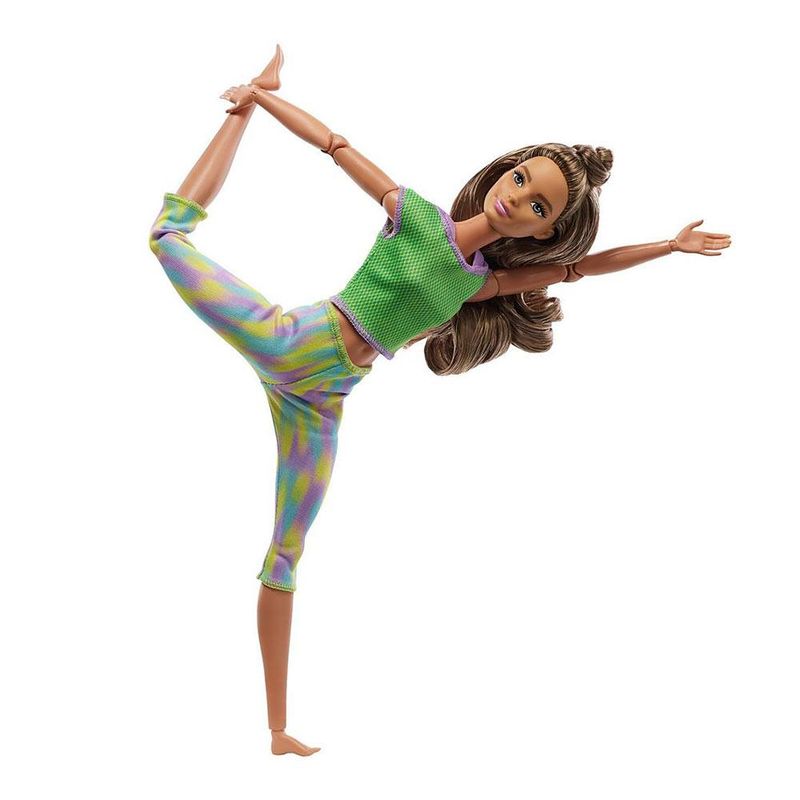 FTG80_GXF05_Boneca_Barbie_Articulada_Feita_Para_Mexer_Yoga_Morena_Blusa_Verde_Mattel_2
