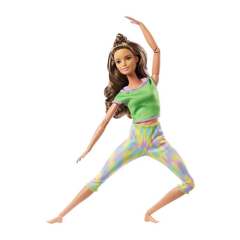 FTG80_GXF05_Boneca_Barbie_Articulada_Feita_Para_Mexer_Yoga_Morena_Blusa_Verde_Mattel_4