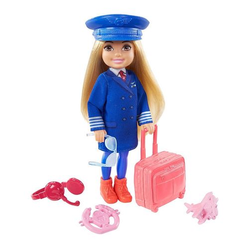 Boneca Barbie - Chelsea Profissões - Pilota de Avião - Mattel