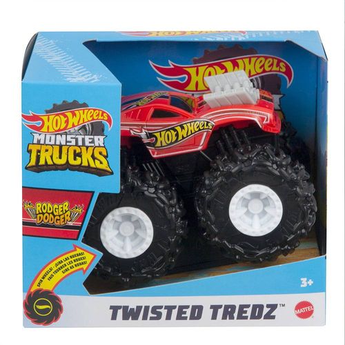 Carrinho Hot Wheels - 1:43 - Monster Trucks - Twisted Tredz - Rodger Dodger - Mattel