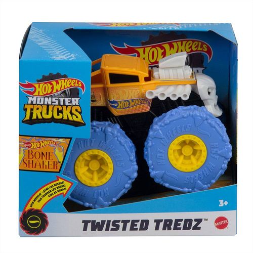Carrinho Hot Wheels - 1:43 - Monster Trucks - Twisted Tredz - Bone Shaker - Mattel