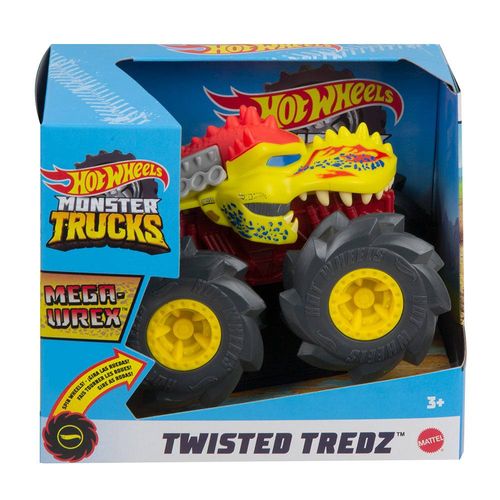 Carrinho Hot Wheels - 1:43 - Monster Trucks - Twisted Tredz - Maga-Wrex - Mattel