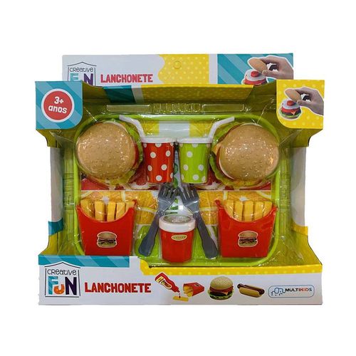 Kit de Comidinhas - Lanchonete - Creative Fun - Multikids