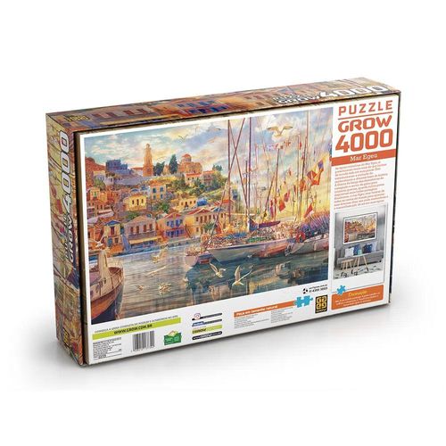 Quebra-Cabeças - Mar Egeu - 4000 Peças - Grow