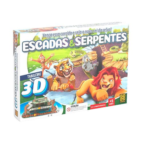 Jogo Escadas e Serpentes 3D - Grow