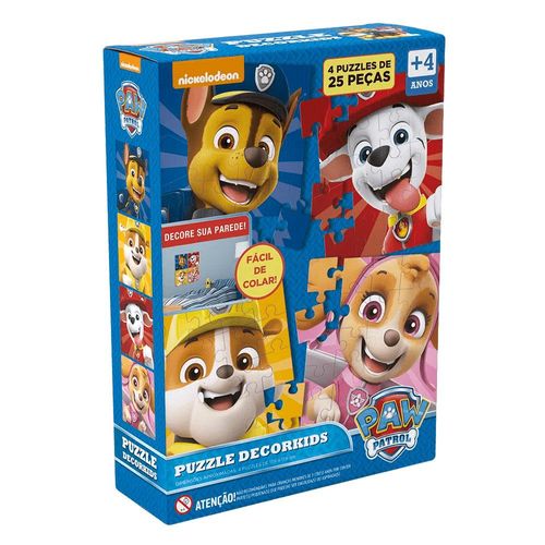 Conjunto de Quebra-Cabeça - Decorkids - Patrulha Canina - Grow