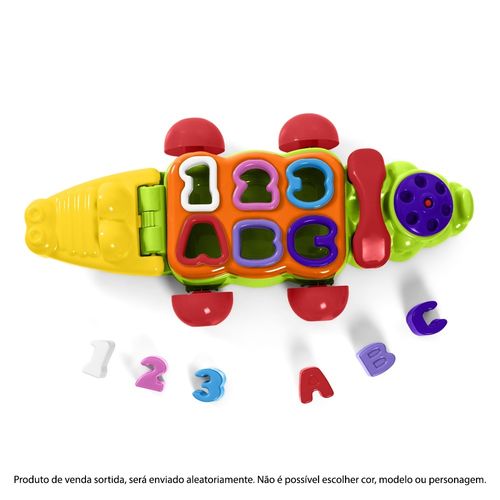 Brinquedo Pedagógico - Jacaré Didático - Cores Sortidas - Tateti - Calesita