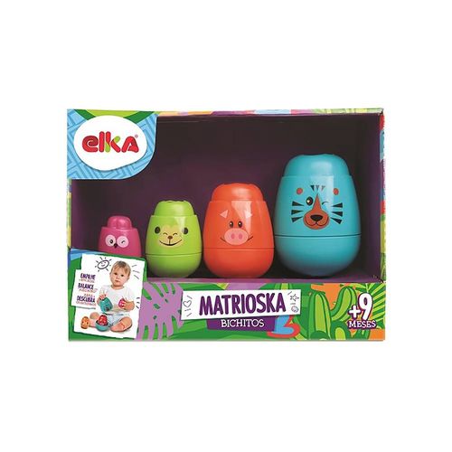 Brinquedo de Encaixar Matrioska Bichitos - Elka