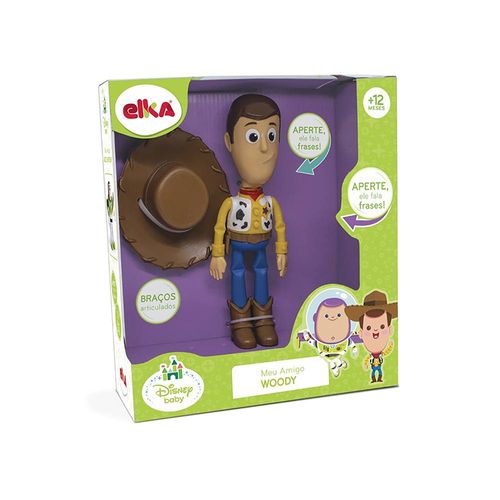 Boneco Articulado com Som - Meu Amigo Woody - 30cm - Toy Story - Disney - Elka
