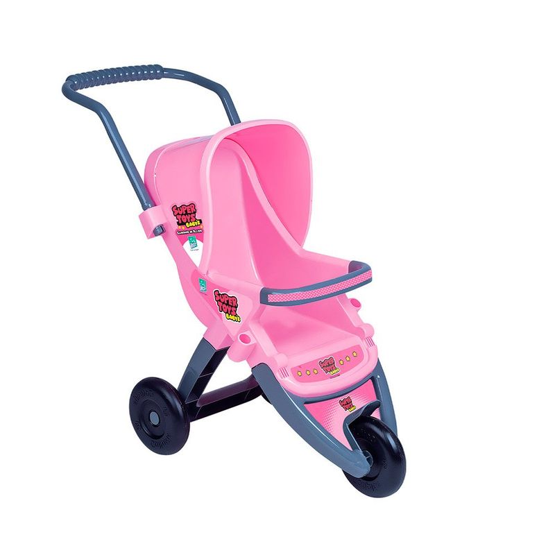 438-Carrinho-de-Boneca-Passeio-Rosa-Super-Toys