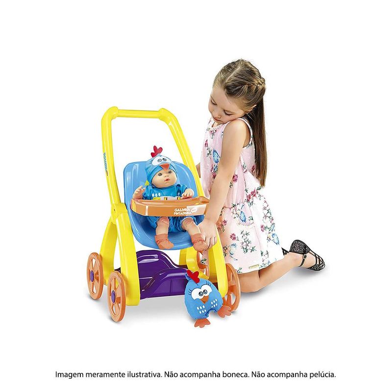 5606-Carrinho-de-Boneca-Galinha-Pintadinha-Mini-Passeio-Amarelo-e-Azul-Roma-2
