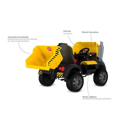 Mini Veículo de Passeio a Pedal - Caminhão Brutus - Construtor - Bandeirante