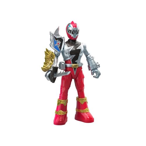 Conjunto com 2 Figuras de Ação - Power Rangers - Battle Attackers Dino Fury - Ranger Vermelho e Doomsnake - Hasbro