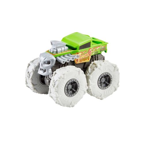 Carrinho Hot Wheels - Bone Shaker Verde - Twisted Tredz - Monster Trucks - 1:43 - Mattel
