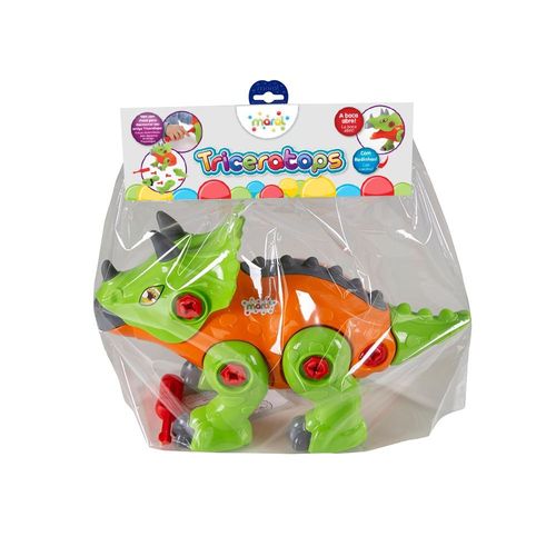 Brinquedo Pedagógico - Dinossauro Triceratops - 20 cm - Maral
