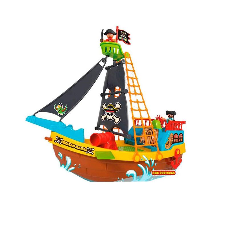2121-Playset-com-Mini-Figuras-Barco-Pirata-Maral-1