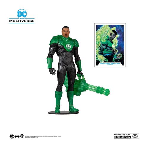 Figura Colecionável Lanterna Verde - John Stewart - DC Rebirth - DC Multiverse - Fun