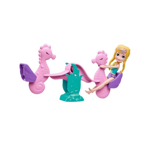 Playset com Boneca - Polly Pocket - Aventuras de Sereia - Mattel